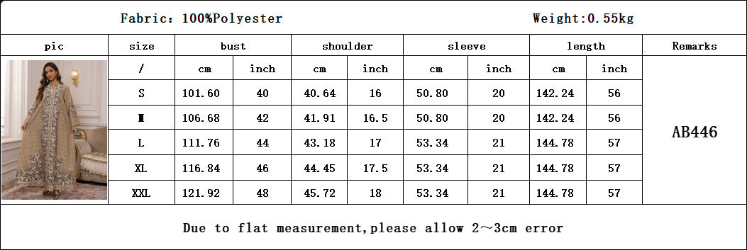 Royal Bloom Embellished Abaya Kaftan (Flash Sale 50% OFF)