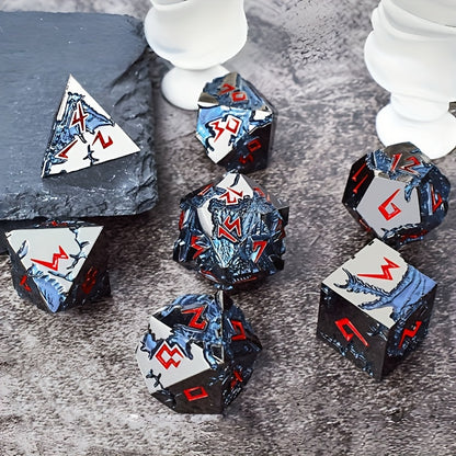 🐉BLUE DRAGON METAL DICE SERIES — Awaken the Power of the Ancient Dragon