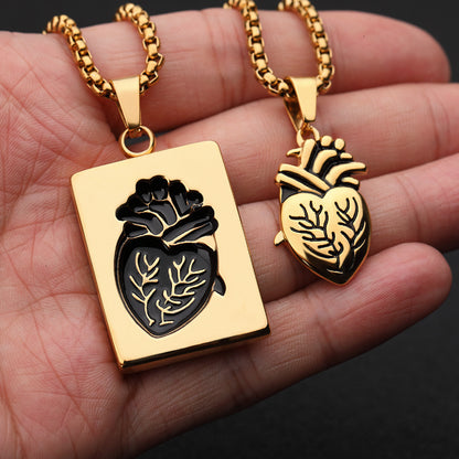 ❤️2026 Anatomical Heart Connection Necklace Set
