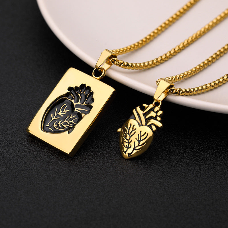 ❤️2026 Anatomical Heart Connection Necklace Set