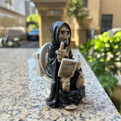 Toilet Grim Reaper Statue