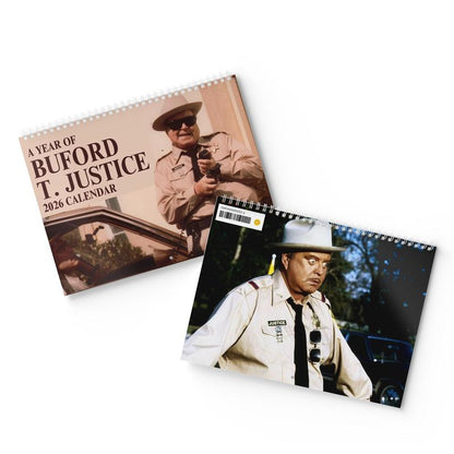 Best Line of Sheriff Buford Inspired Wall Calendar 2026- Unique Christmas & Holiday Gift Idea