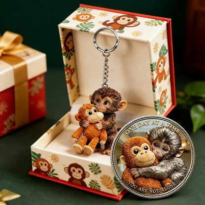 🏆Last Day 60% OFF-🪙 Emotional Support Monkey Coin🐒 for Animal Lovers, Family, Friends, Loved Ones