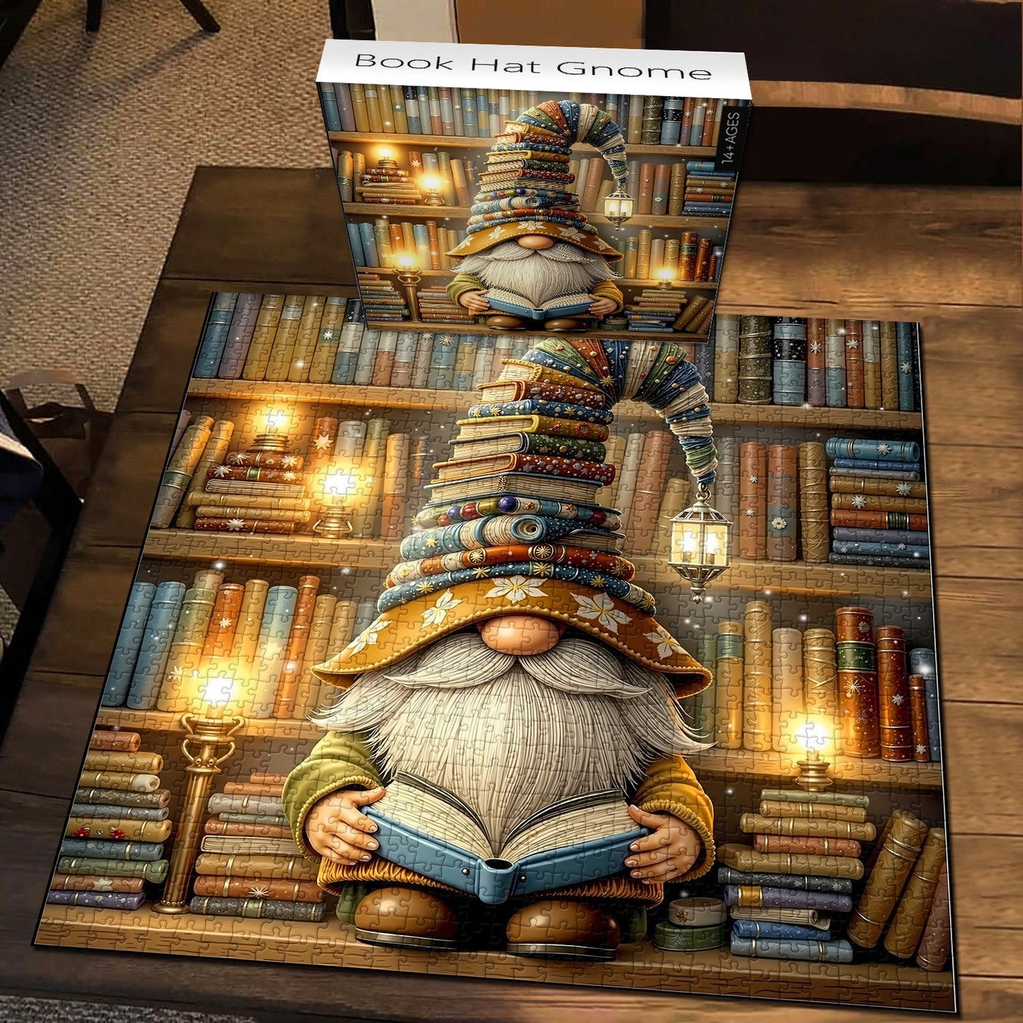 Book Hat Gnome Jigsaw Puzzle 1000 Pieces