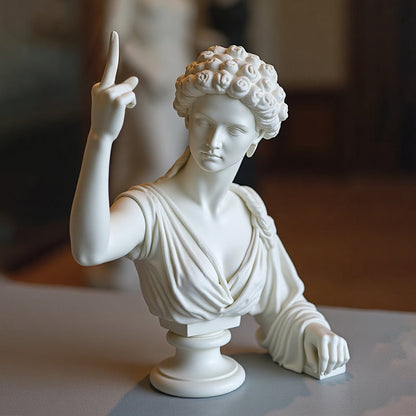 Middle Finger Witch Statue