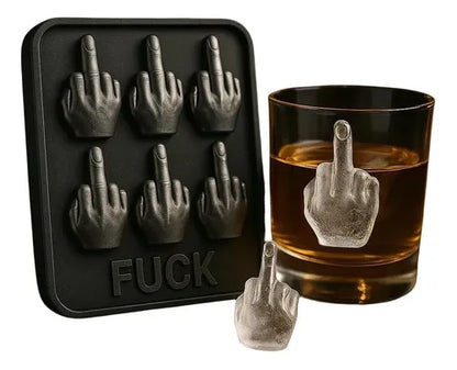 🔥Funny Middle Finger Ice Mold — Chill with Attitude!
