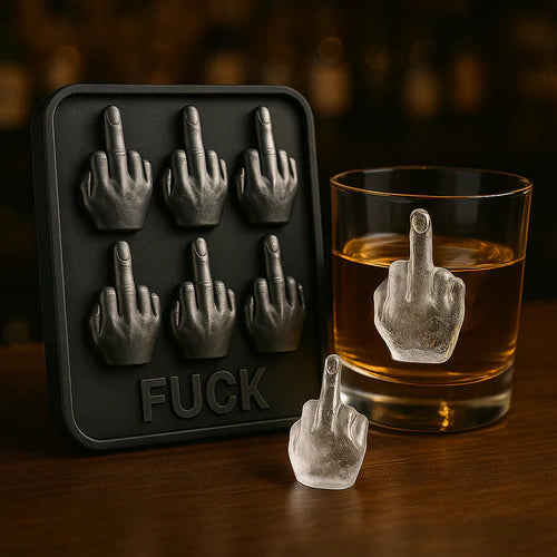 🔥Funny Middle Finger Ice Mold — Chill with Attitude!