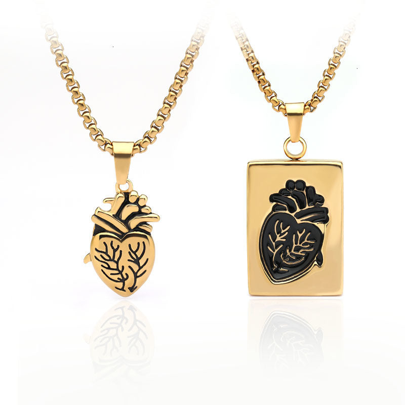 ❤️2026 Anatomical Heart Connection Necklace Set