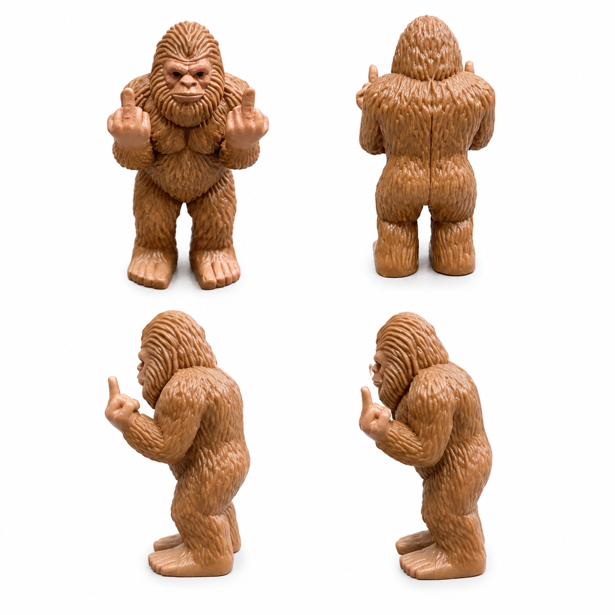 Middle Fingers Mini Bigfoot Funny Gag Gift