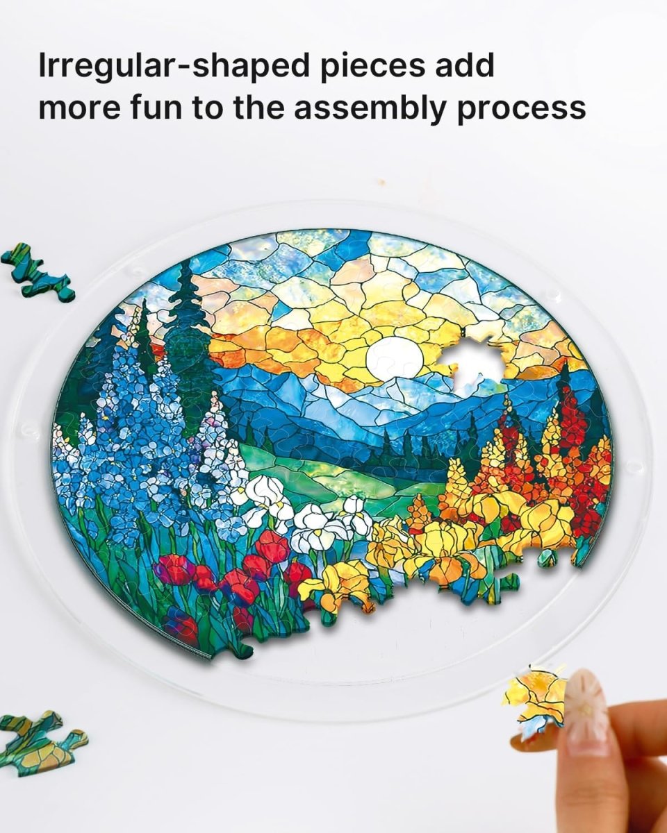 Acrylic Jigsaw Puzzle Suncatcher - Moonlit Riverscape