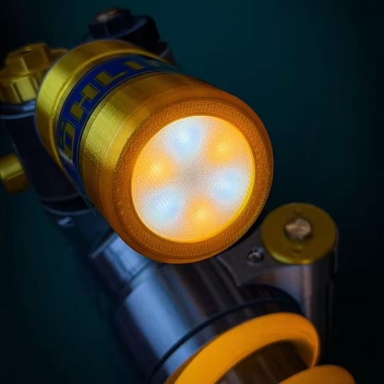 🎁Flash Sale🔥 Inspired Suspension Shock Absorber Lamp - Adjustable LED Light for Gamers & Car Enthusiasts