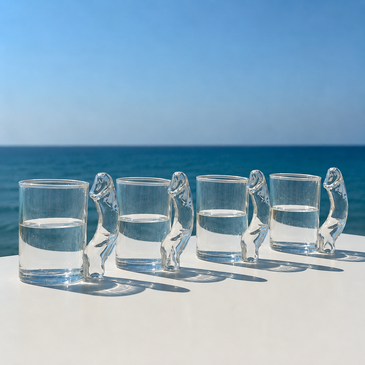 Fun D-Cup Shaped Glass Cocktail Glass