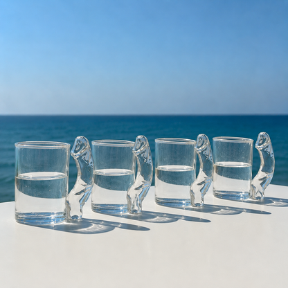 Fun D-Cup Shaped Glass Cocktail Glass