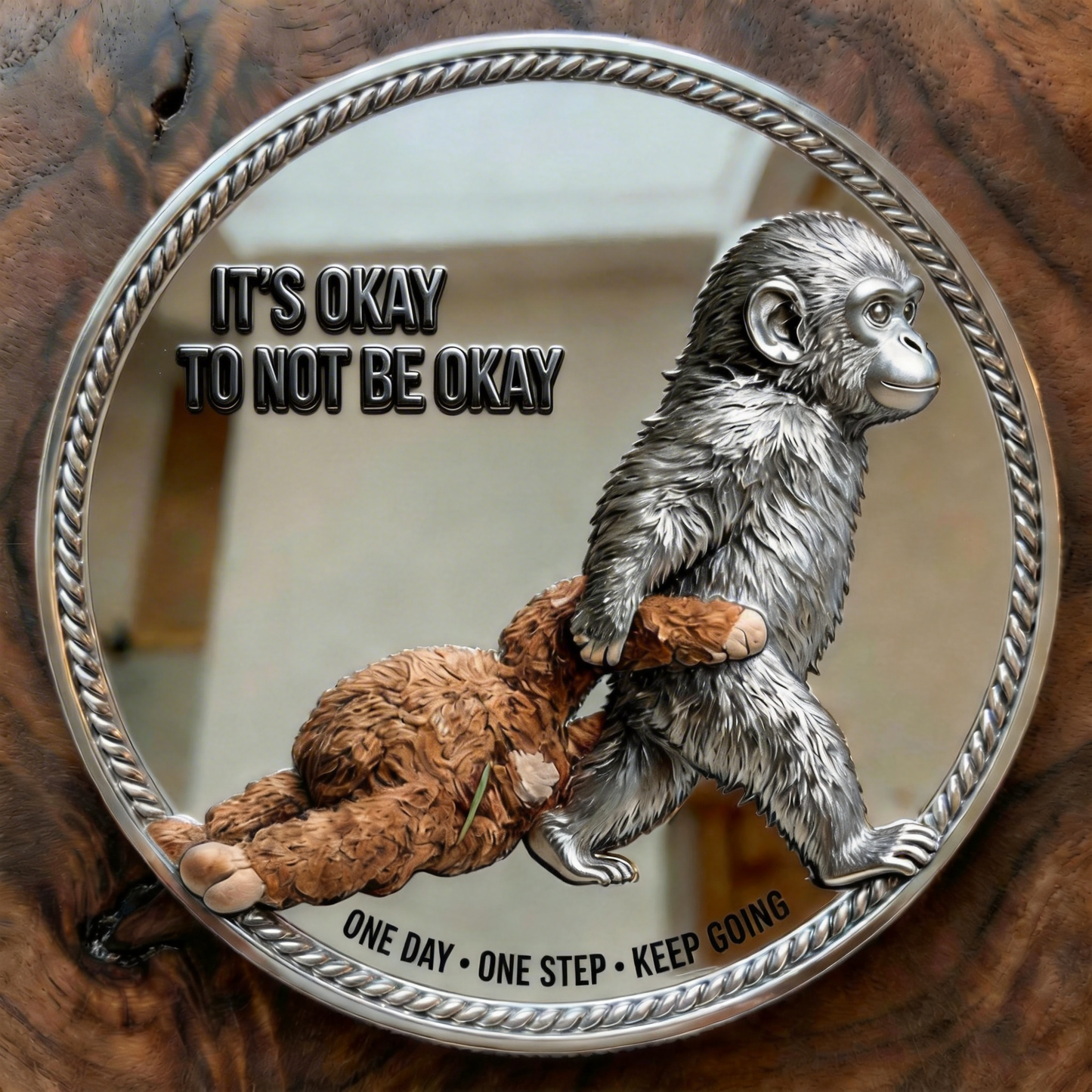 🏆Last Day 60% OFF-🪙 Emotional Support Monkey Coin🐒 for Animal Lovers, Family, Friends, Loved Ones