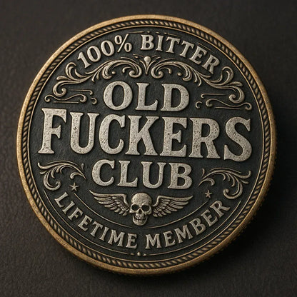 🏆Flash Sale 60% OFF - 😎 “Old Fuckers Club” Bundle: Embrace the Bitter, Own the Legacy 🧢🪙💍🔑